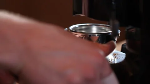 Filling Espresso Filter Medium Stock Footage 57717810