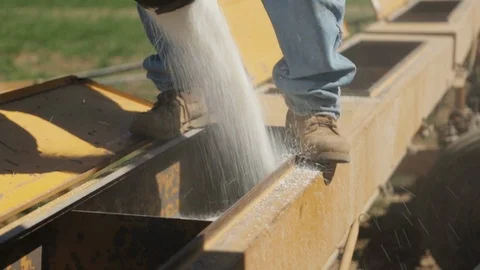Filling Fertilizer Distribution Stock-Footage 95614335
