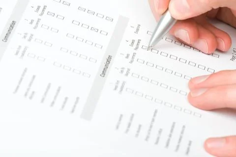 Filling the form Stock Photos