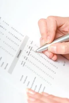 Filling the form Stock Photos