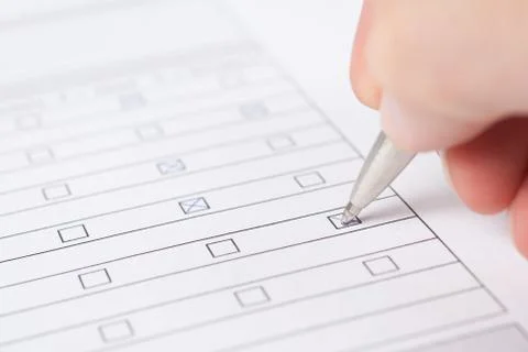 Filling the form Stock Photos