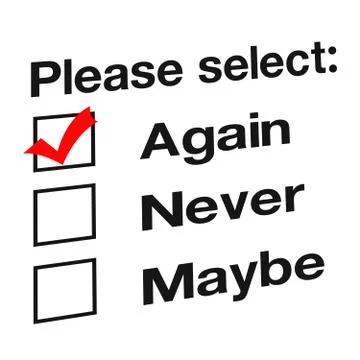 Filling the form - voting Stock Illustration