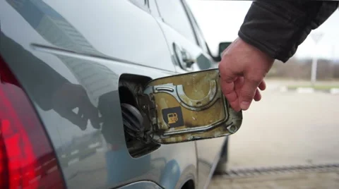 Filling fuel into a car Stock Footage 61722487