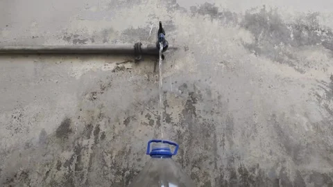 Filling Gallon Water Stock Footage 306283828