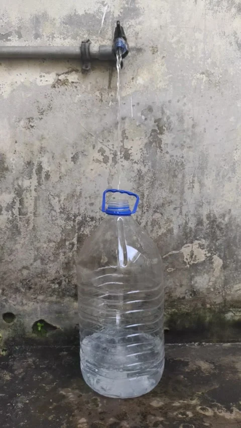 Filling Gallon Water Stock Footage 306283832