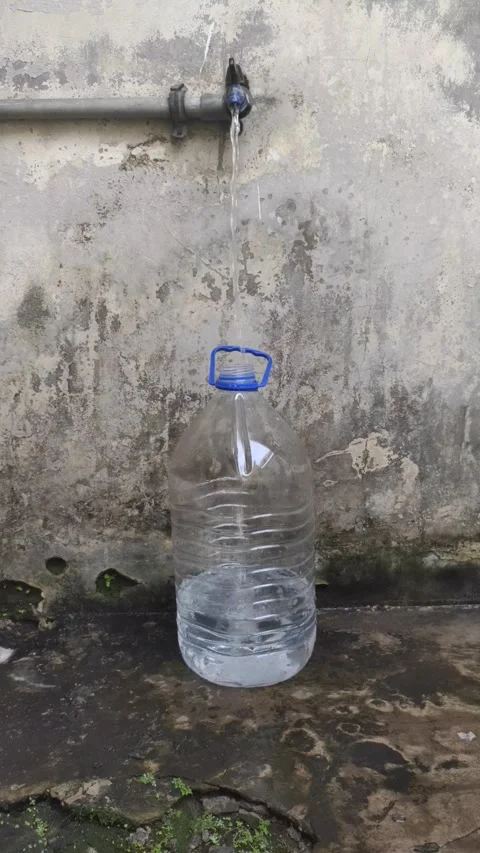 Filling Gallon Water Stock Footage 306283841