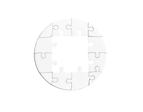 Filling the gap in the jigsaw. Bridging the gap. The missing link. Stock Photos