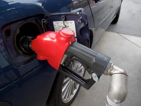 Filling up with gas Stock Photos