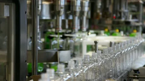 Filling line Stock Footage 24652436
