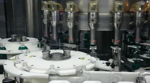 Filling line Stock Footage 24652448