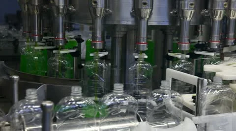 Filling line Stock Footage 24652496