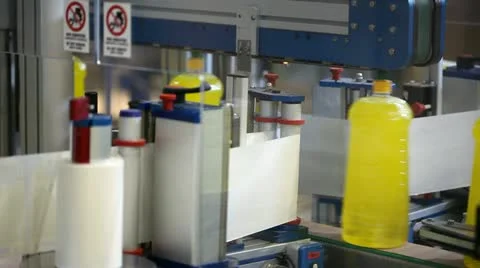 Filling line Stock Footage 24652744