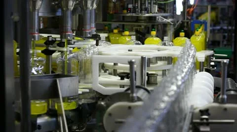 Filling line Stock Footage 24652755