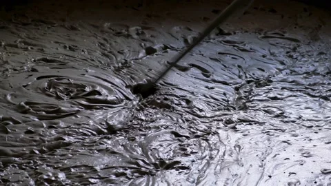 Filling with liquid monolithic foam concrete for warming of building. Stock Footage 154177410