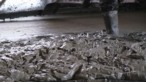 Filling with liquid monolithic foam concrete for warming of building. Stock Footage 154263554