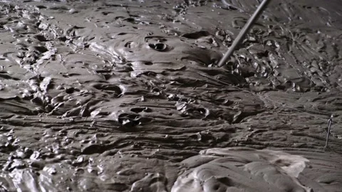 Filling with liquid monolithic foam concrete for warming of building. Stock-Footage 155282821