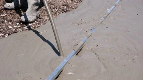 Filling with liquid monolithic foam concrete for warming of building. Stock Footage 159076289