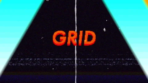 Filling loading bar on interface causing glitch triangles revealing GRID and Stock Footage 311415926