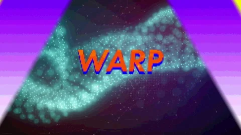 Filling loading bar while LOADING text pulses in cosmic field clicking DRIVE Stock Footage 311415929