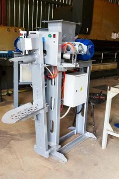 Filling machine for bulk materials Stock Photos