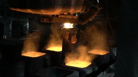 Filling out forms, liquid preparations, hot metal Stock Footage 61165157