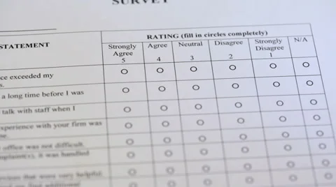 Filling Out Survey Closeup Stock Footage 68559859