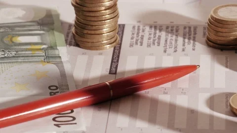Filling out a tax declaration Stock Footage 86573236