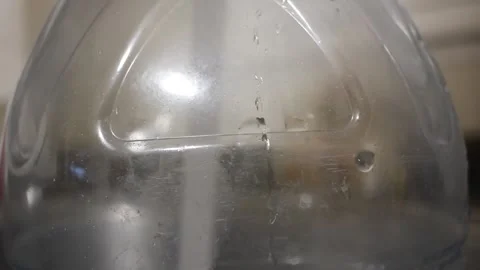 Filling a plastic container with water Stock Footage 330774433