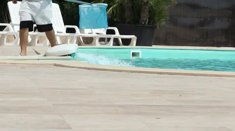 Filling Up the Pool Stock Footage 51016292