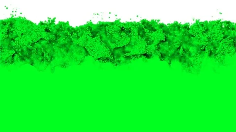 Filling the screen with a green liquid. animation green background monitor Stock Footage 85055621