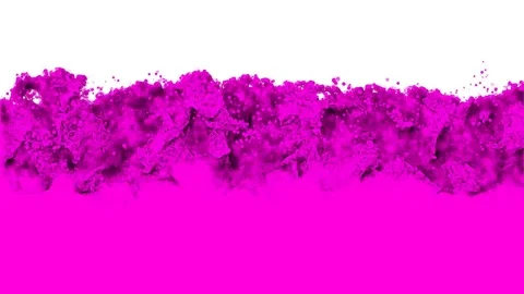 Filling the screen with pink liquid. animation purple background monitor Stock Footage 85071964