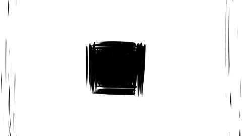 Filling the screen with white square brush strokes on a black background. Stock Footage 303013498