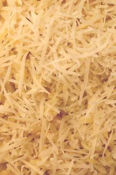 Filling spaghetti texture. Macaroni with cheese background. Cooked pasta with Foto stock