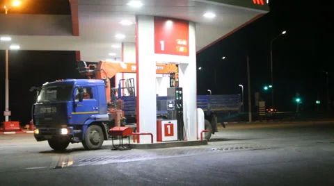 Filling station. Stock Footage 43279147