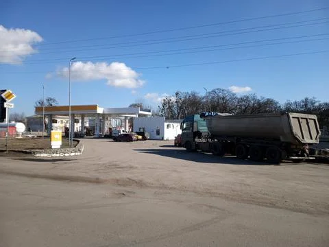 Filling station Stock Photos