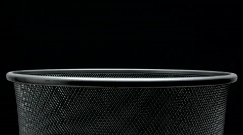 Filling The Trash Bin - Time Lapse Video stock 267466