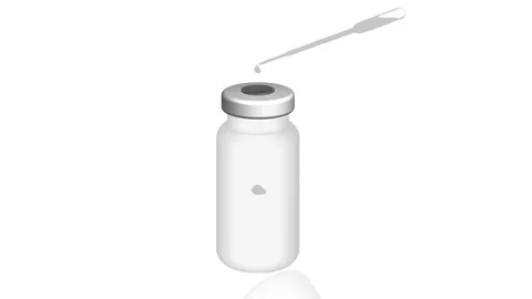 Filling Up Vaccine Bottle Stock Footage 158757993