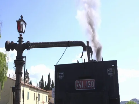 Filling the water tank Stock Footage 112887378