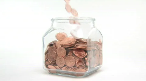 FillingThePennyJar Stock Footage 672551
