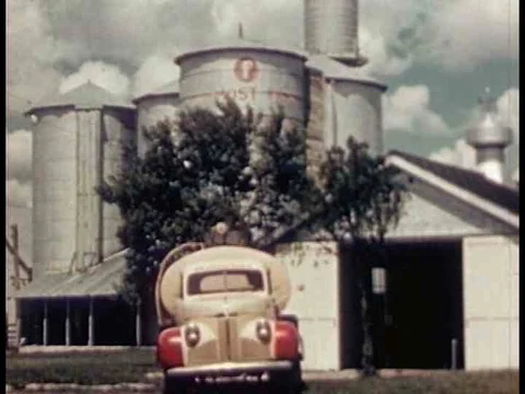 A film about the dairy industry and milk production from 1948. Stock Footage 74742594