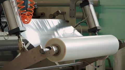 Film bag making machine Stock-Footage 90087740
