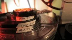 Film Canister Final Cut Movie Reel Stock Footage Video (100