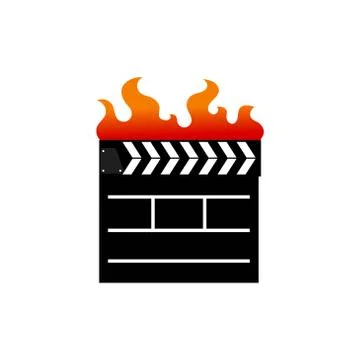 Film clapper board vector graphic design illustration Stock Illustration