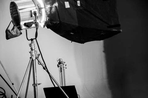 Film, commercial studio, studio, professional lighting Stock Photos