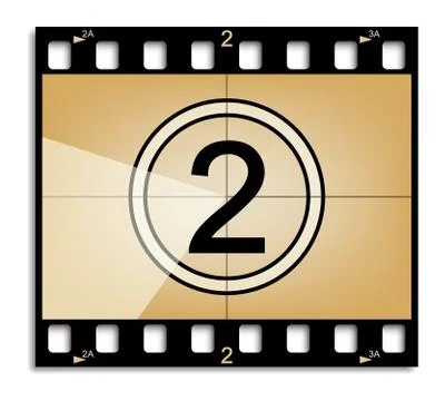 Film countdown 2 Stock Illustration