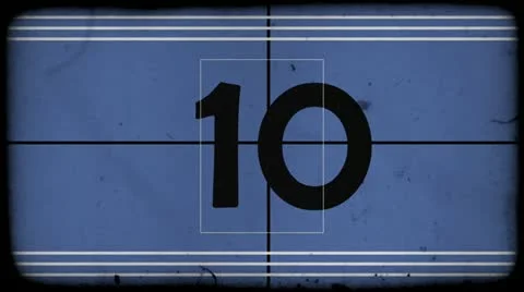 Film Countdown 스톡 동영상 11050451