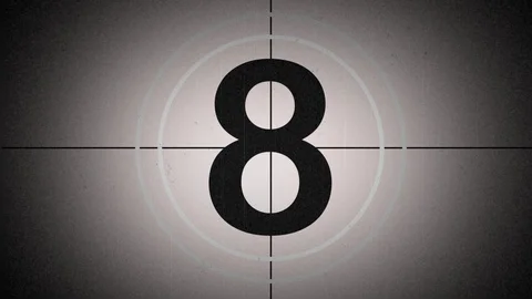 Film Countdown Stock Footage 88434321