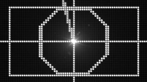 Film Countdown Light Wall 02 Stock-Footage 8762901