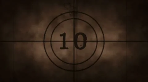 Film Countdown Old School 01 Stock-Footage 8606676
