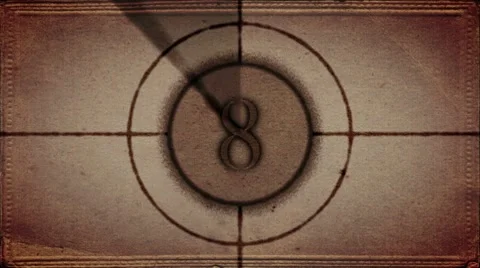 Film Countdown Paper 02 Stock-Footage 8620899